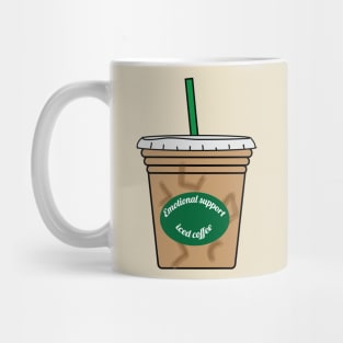 emotional support iced coffee Mug